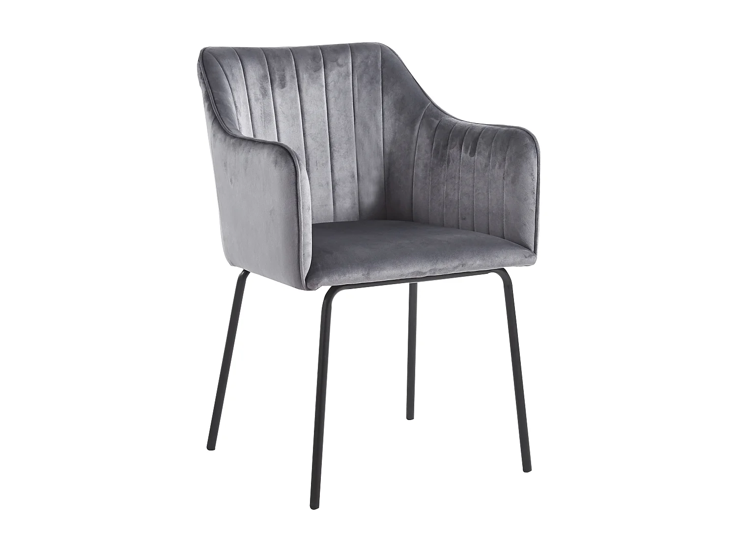 VCM 1 chaise de salle à manger scandinave chaise de cuisine rembourrée chaise de salle à manger table à manger accoudoir dossier Valia (gris clair)