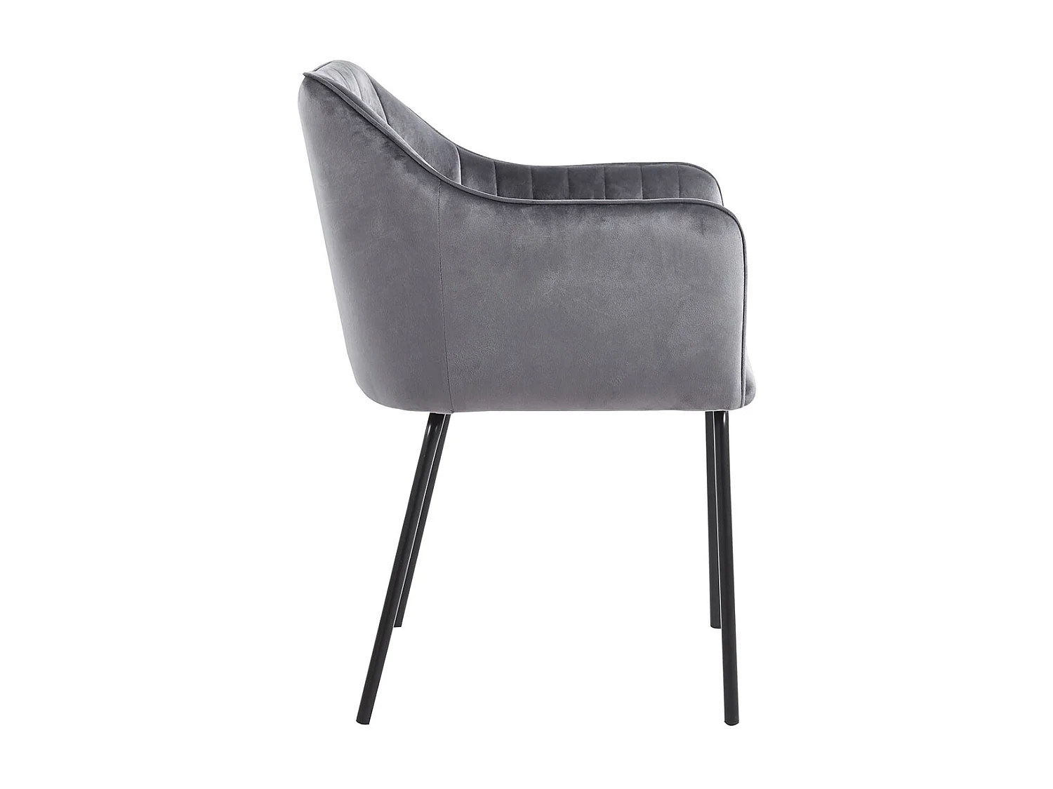 VCM 1 chaise de salle à manger scandinave chaise de cuisine rembourrée chaise de salle à manger table à manger accoudoir dossier Valia (gris clair)