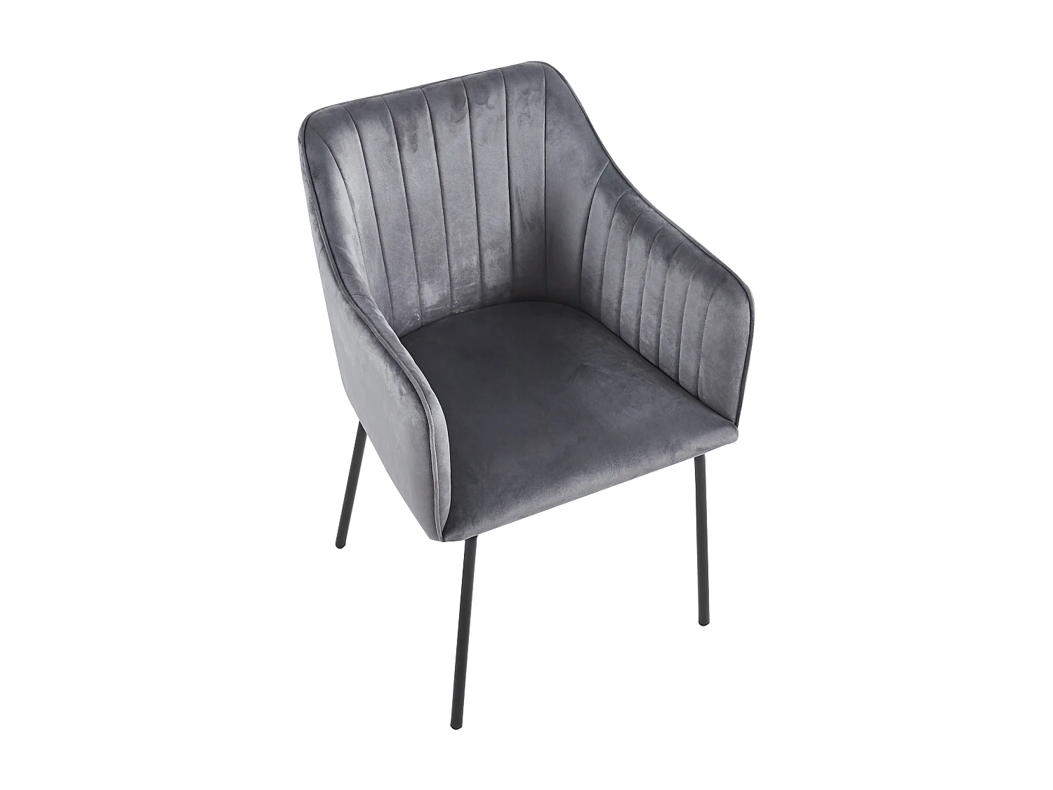 VCM 1 chaise de salle à manger scandinave chaise de cuisine rembourrée chaise de salle à manger table à manger accoudoir dossier Valia (gris clair)