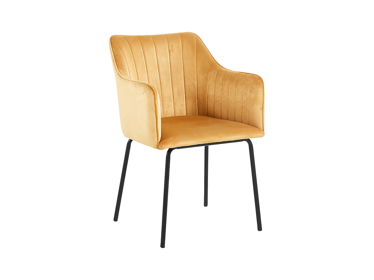 VCM 1 chaise de salle à manger scandinave chaise de cuisine rembourrée chaise de salle à manger table à manger accoudoir dossier Valia (Marron)