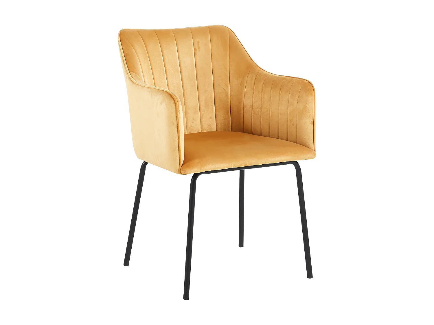 VCM 1 chaise de salle à manger scandinave chaise de cuisine rembourrée chaise de salle à manger table à manger accoudoir dossier Valia (Marron)