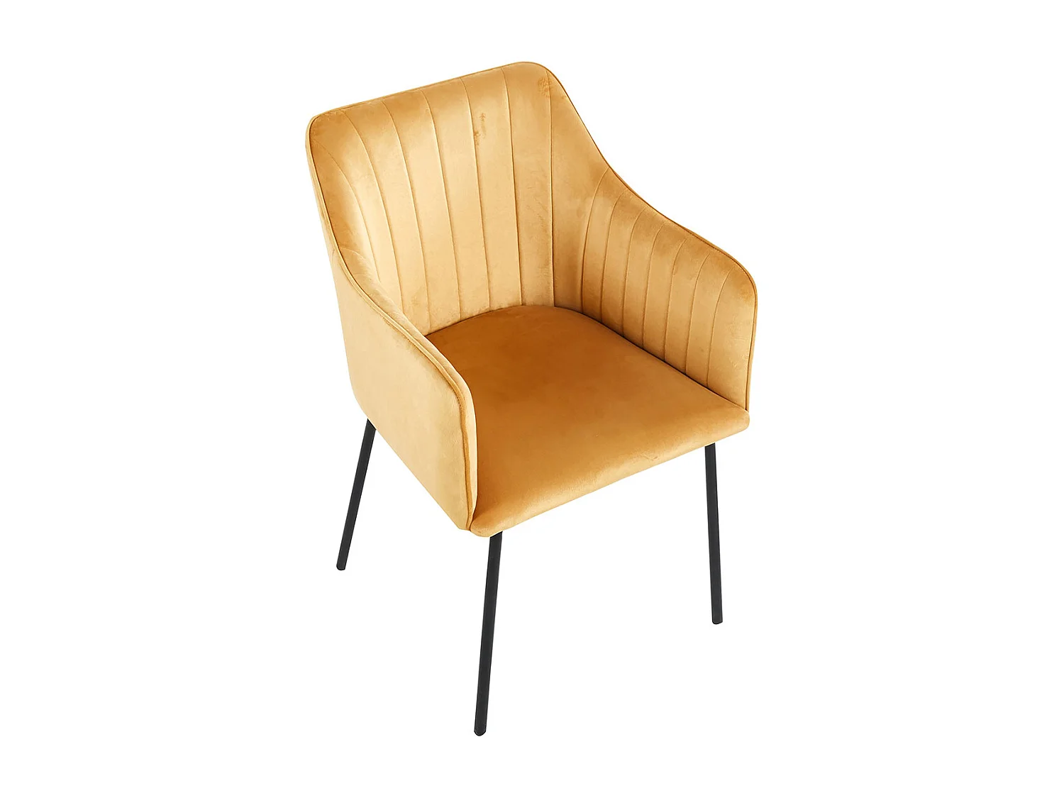 VCM 4 chaises de salle à manger chaise de cuisine scandinave rembourrée chaise de salle à manger table à manger accoudoir dossier Valia (Marron)