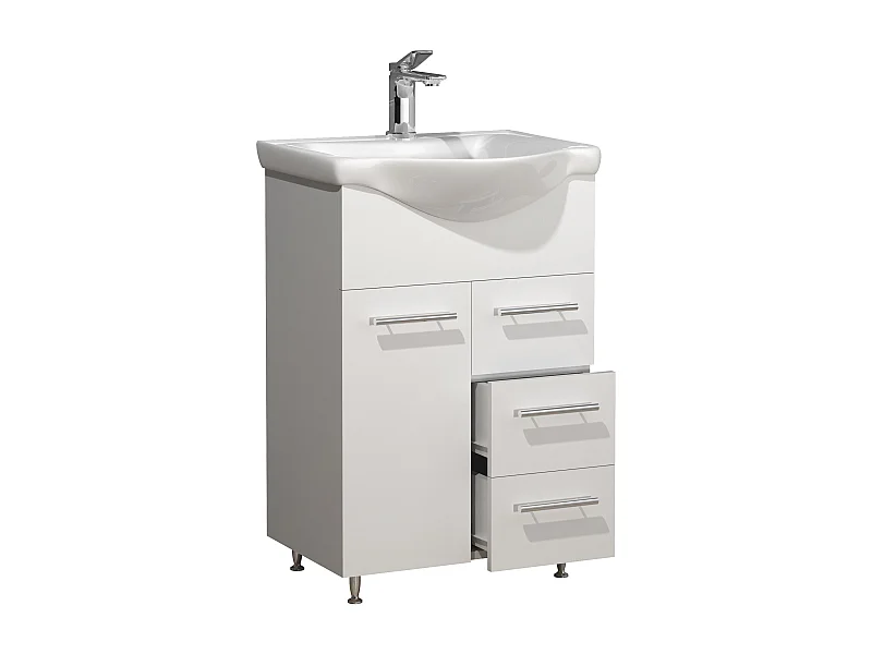 Lavabo de muebles de baño Lisalo Blanco AL. 81 x AN. 55 x P. 45 cm