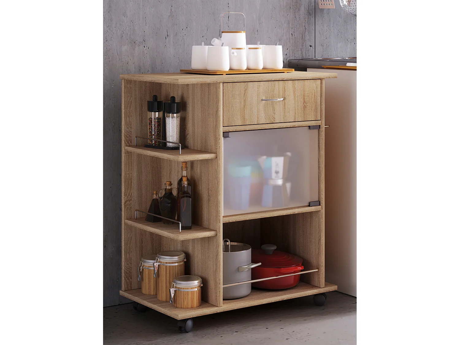 Küchenwagen Servierwagen Rollwagen Rollen Pocis