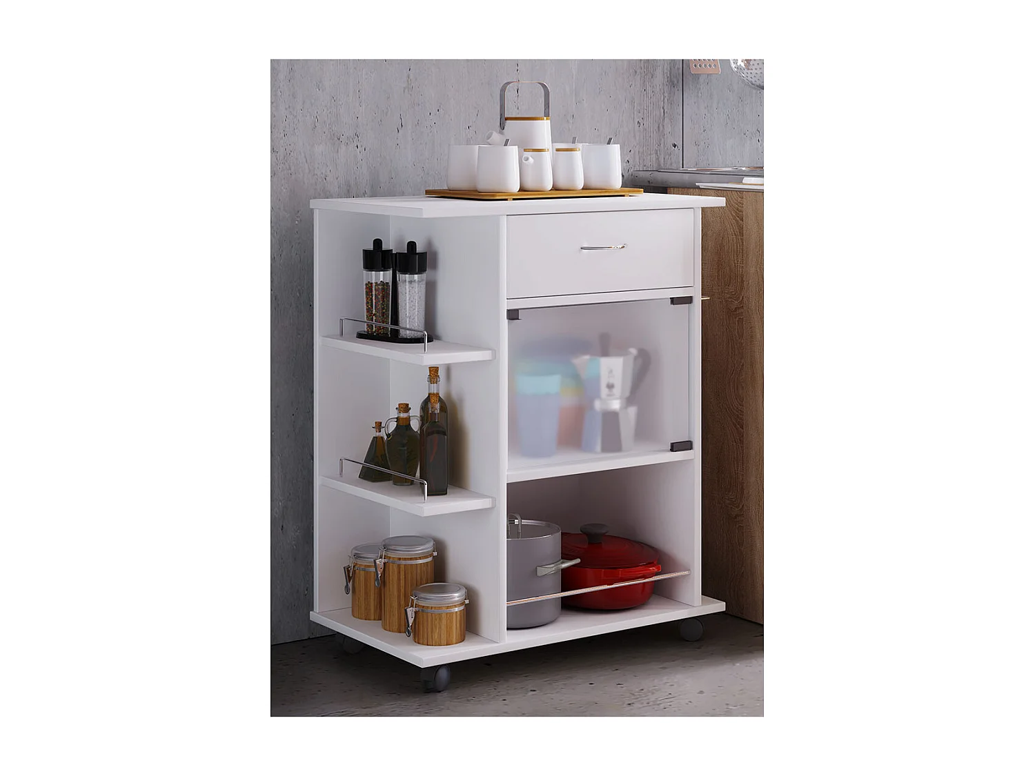 Wózek kuchenny serwujący wózek Rolls Pocis