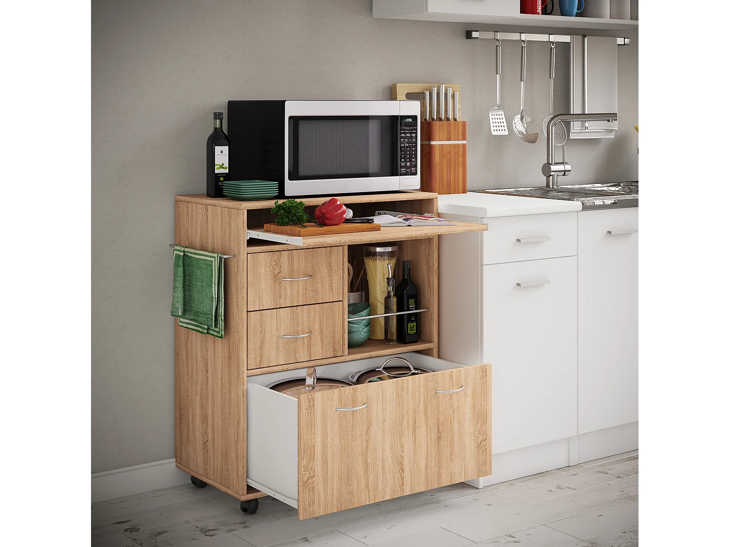 Wózek kuchenny serwujący wózek Rolls Kicha