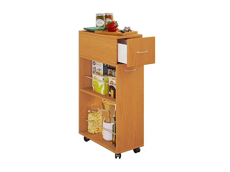 Carrello da cucina Sevierwagen Tusal cassetto