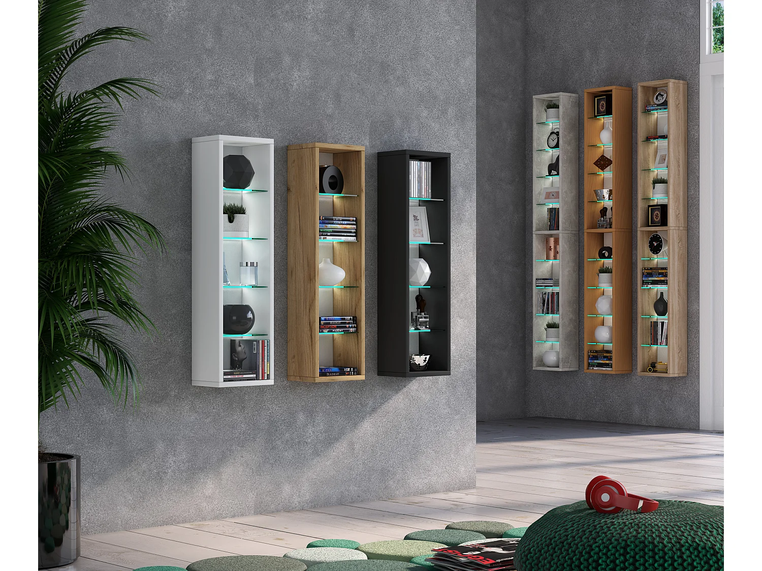 Drewniana półka ścienna Wisząca półka RasatoXL