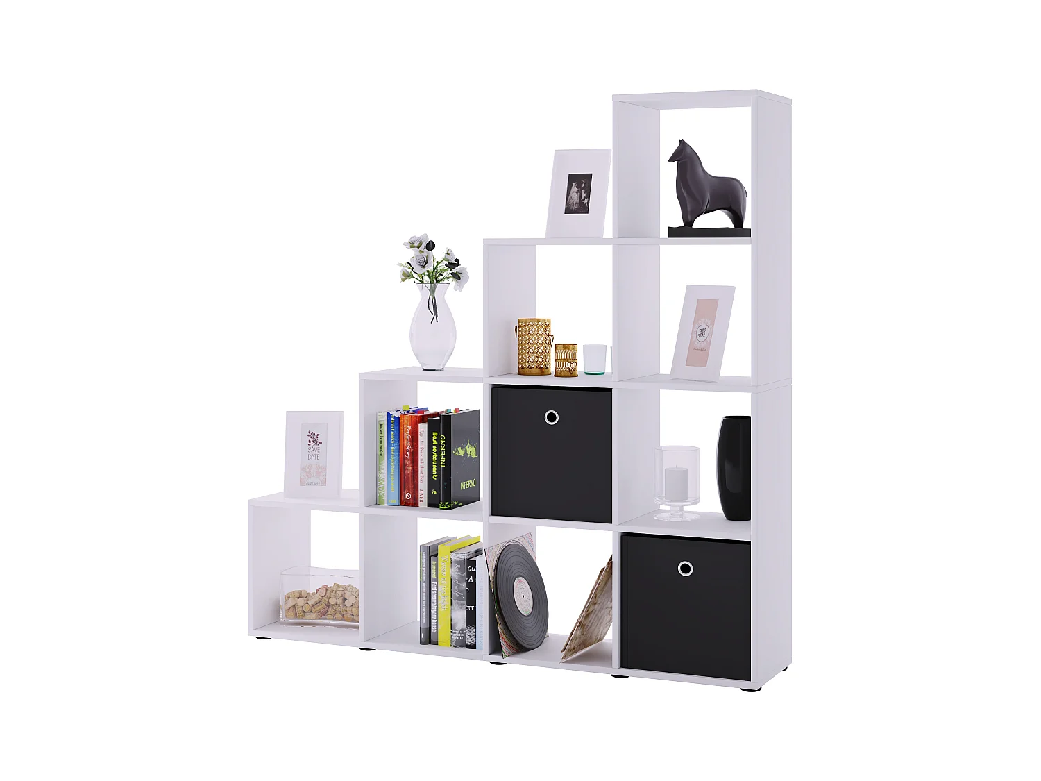 Stand Rack Napoli White H. 139 x W. 143 x D. 29 cm