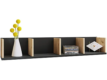 Etagère murale noire