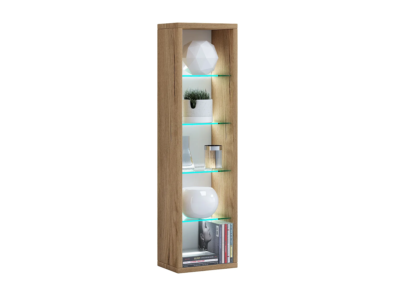 Stand Rack Rasato Honey oak H. 77 x W. 21 x D. 14 cm