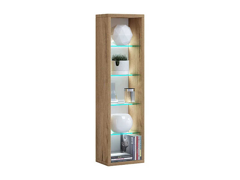 Stand Rack Rasato Honey oak H. 77 x W. 21 x D. 14 cm