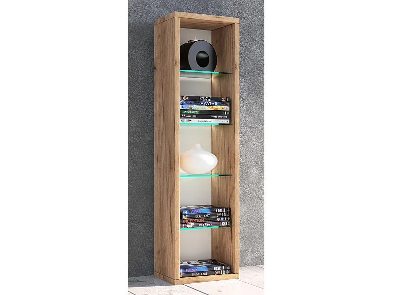 Drewno CD DVD Stand Decoration Regal Rasato L