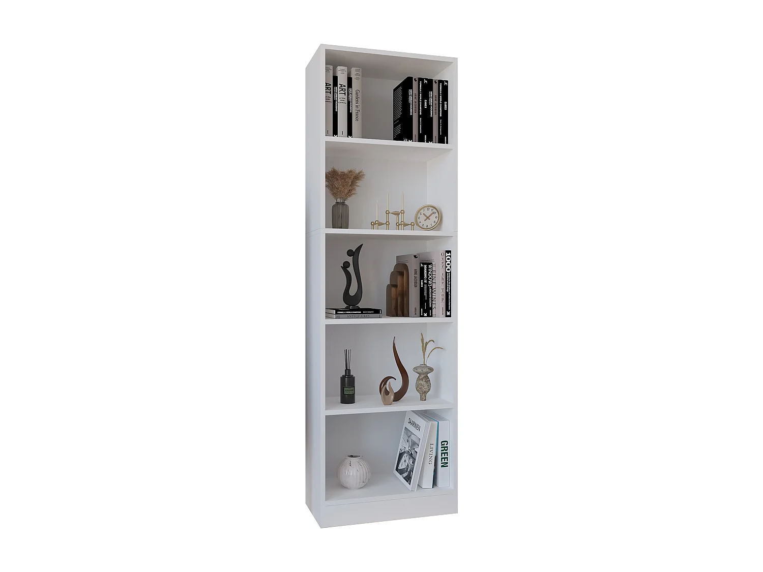 Stand Rack Dilos White H. 183 x W. 56 x D. 30 cm