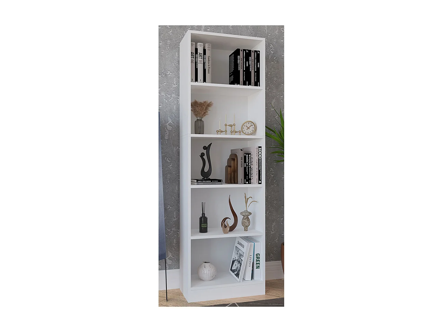 Stand Rack Dilos White H. 183 x W. 56 x D. 30 cm