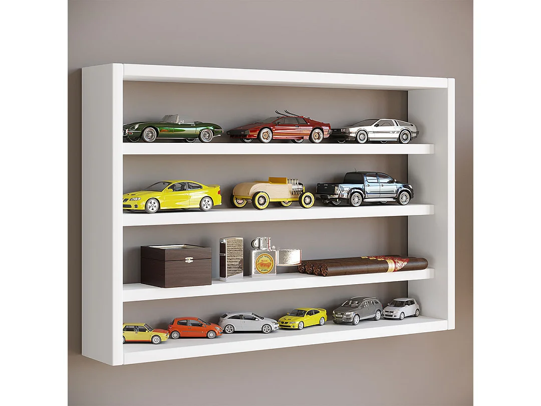Wall display cabinet Osado White H. 40 x W. 60 x D. 10 cm