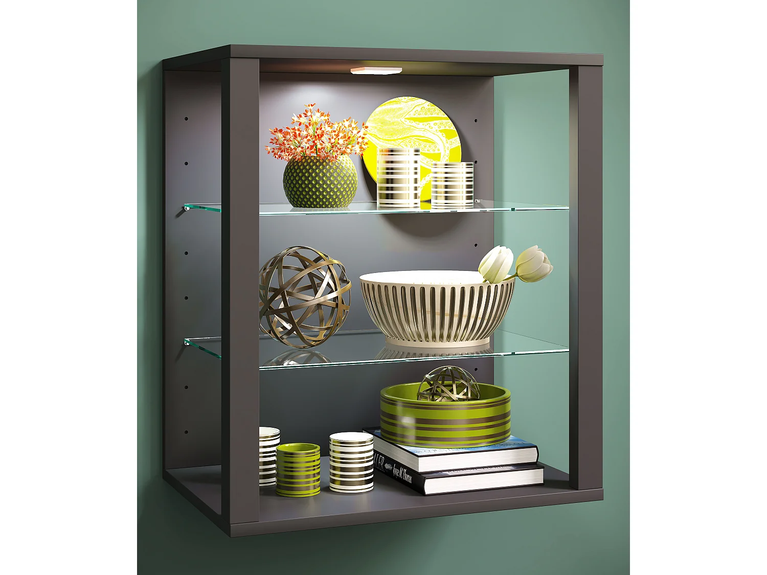 Stojak na szkło drewniane Showcase Glasol SW