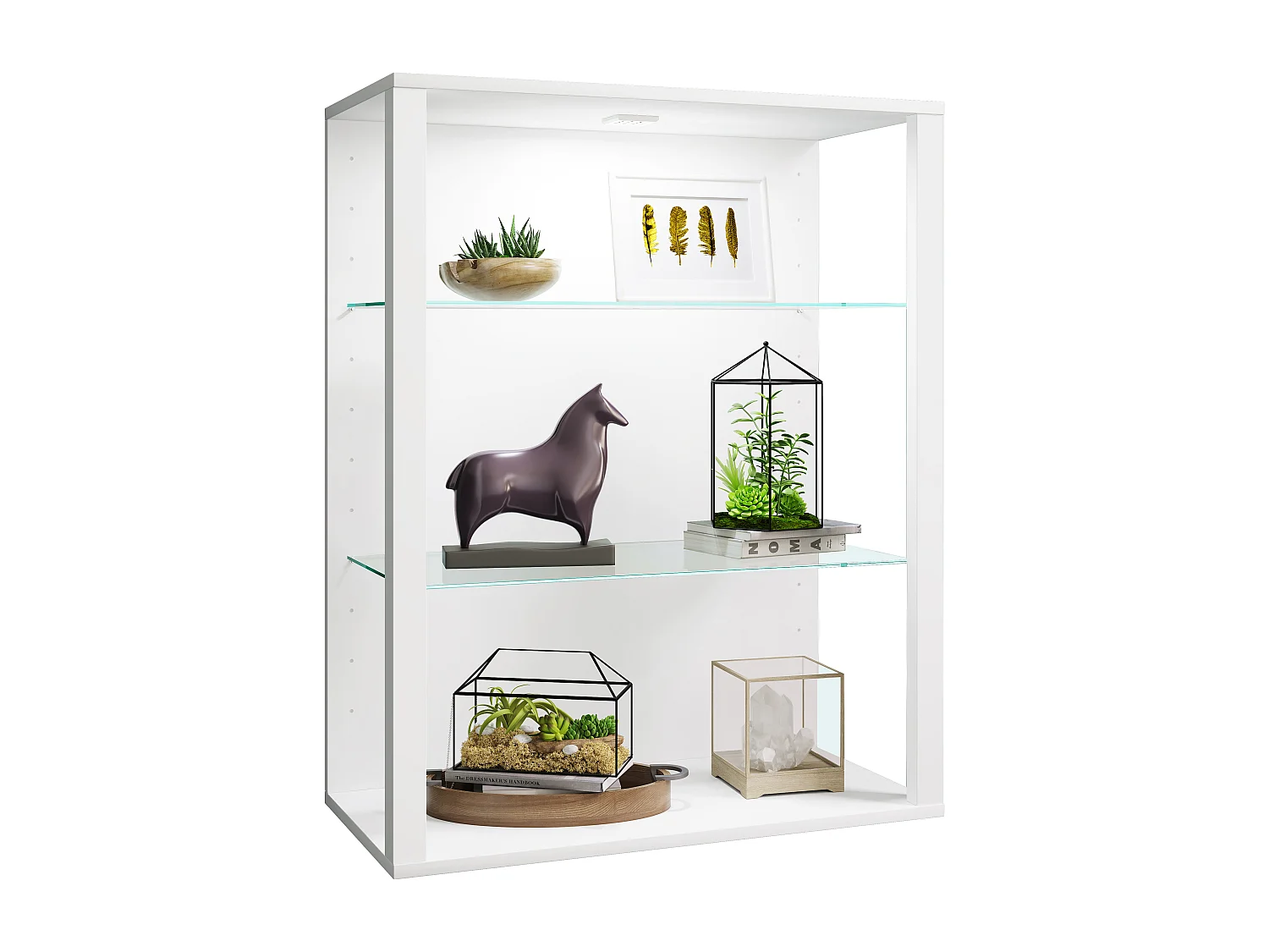Houten Glas Stand Showcase Glasol LW