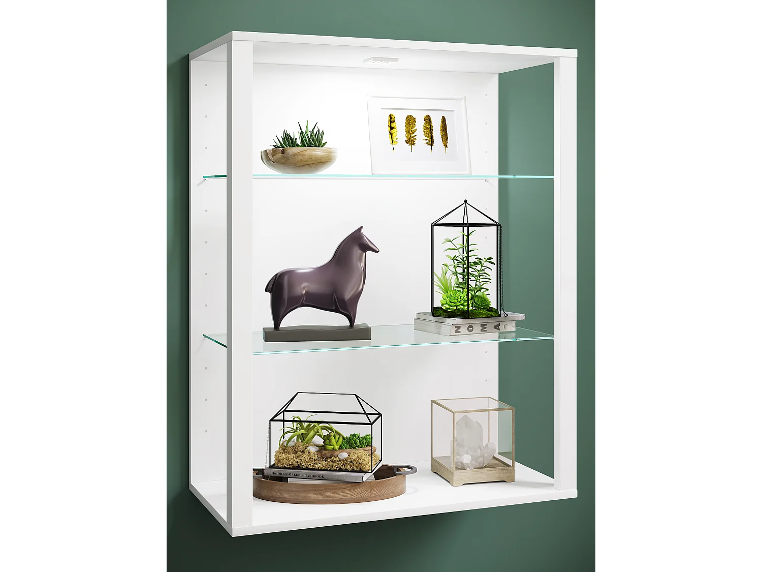 Houten Glas Stand Showcase Glasol LW