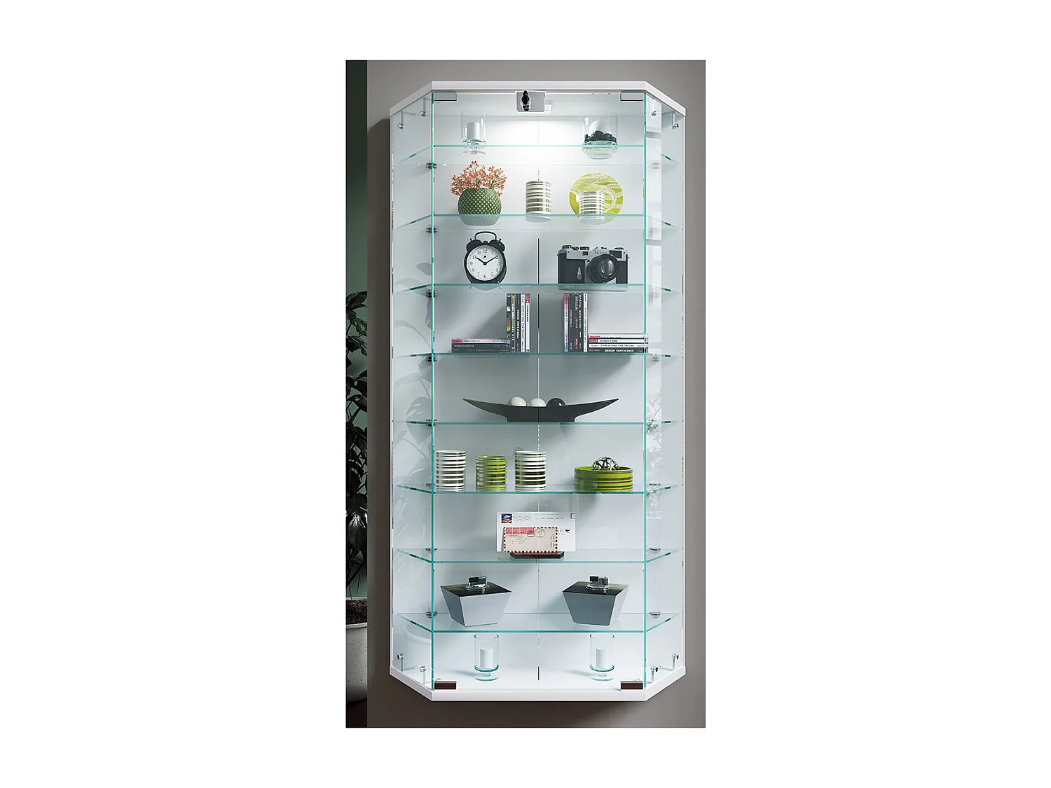 Wandvitrine Hängevitrine Glasvitrine Benila XL