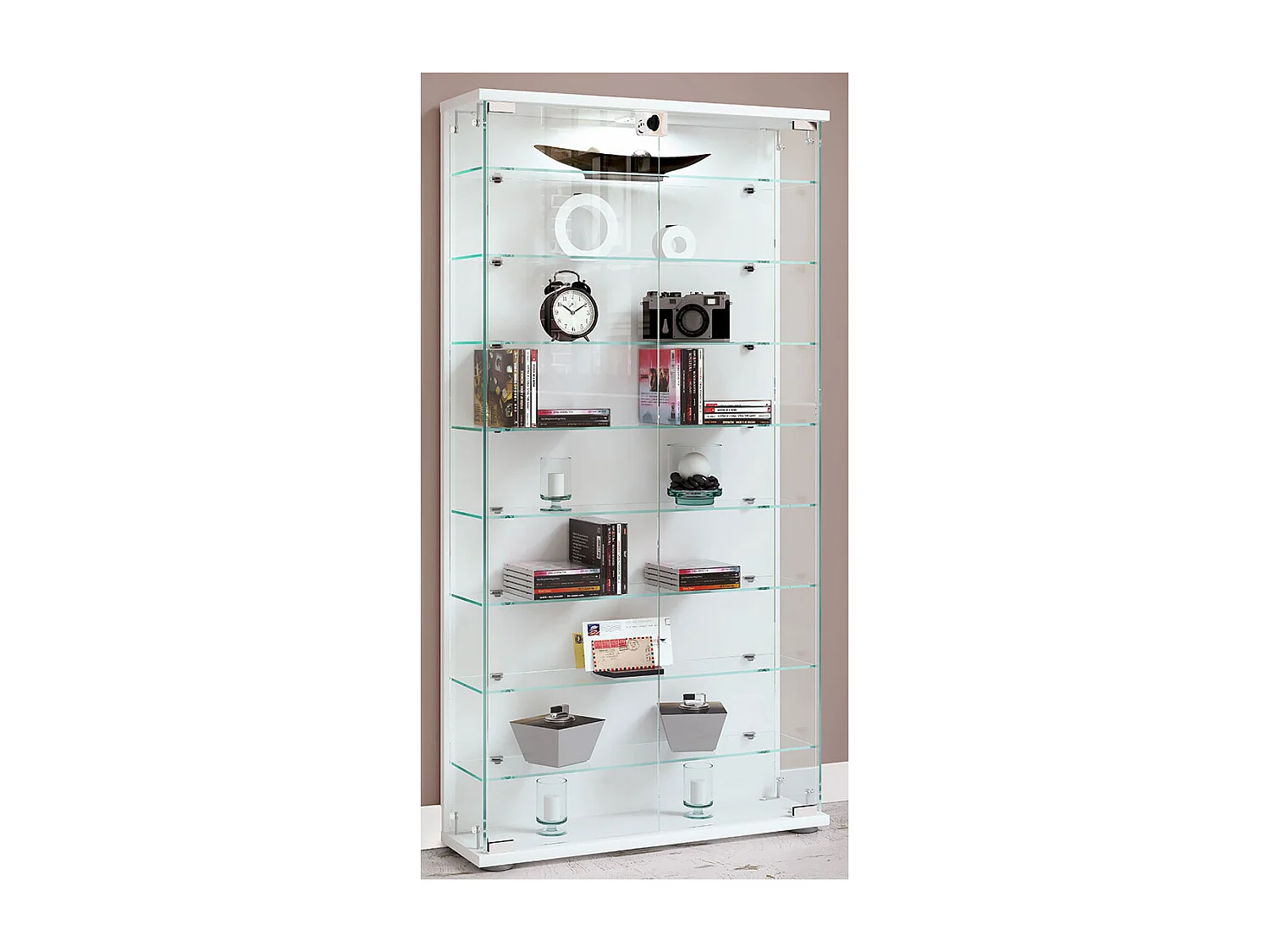 Standing cabinet Stelas White H. 114 x W. 59 x D. 17 cm