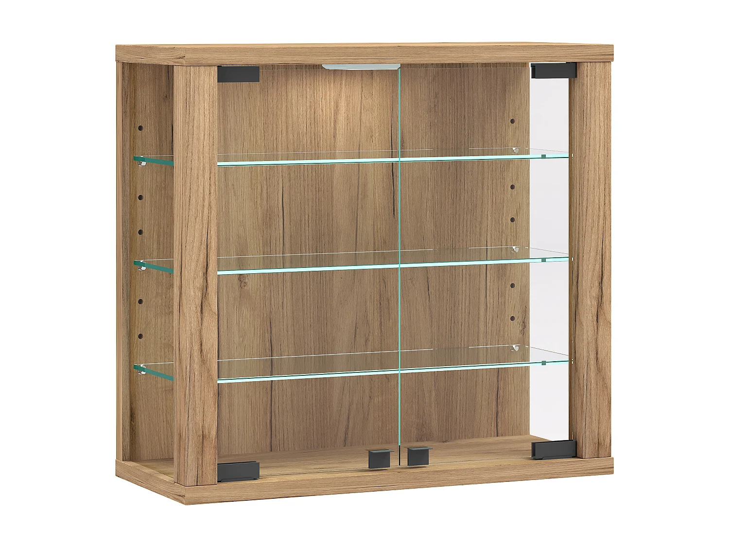 Wall display cabinet Vitrosa Honey oak H. 40 x W. 43 x D. 18 cm