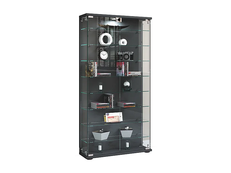 Standing cabinet Stelas Anthracite H. 114 x W. 59 x D. 17 cm