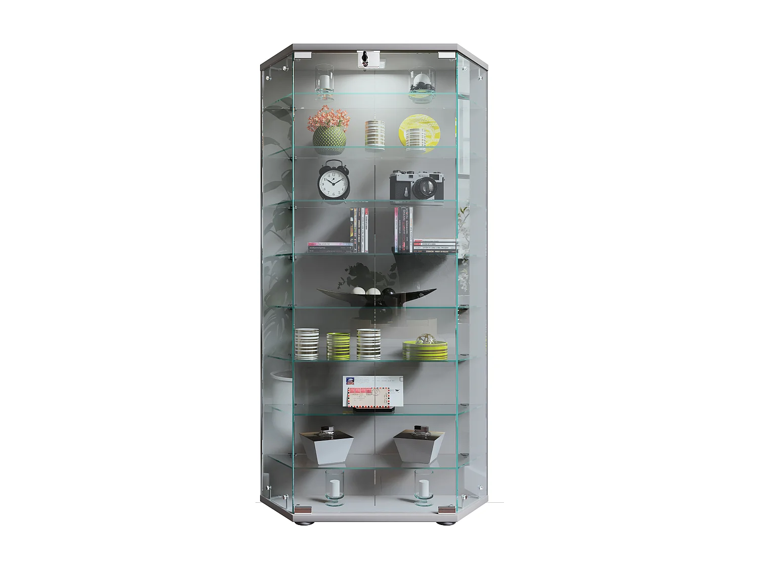 Houten Glas Stand Display Rack Cenila XL