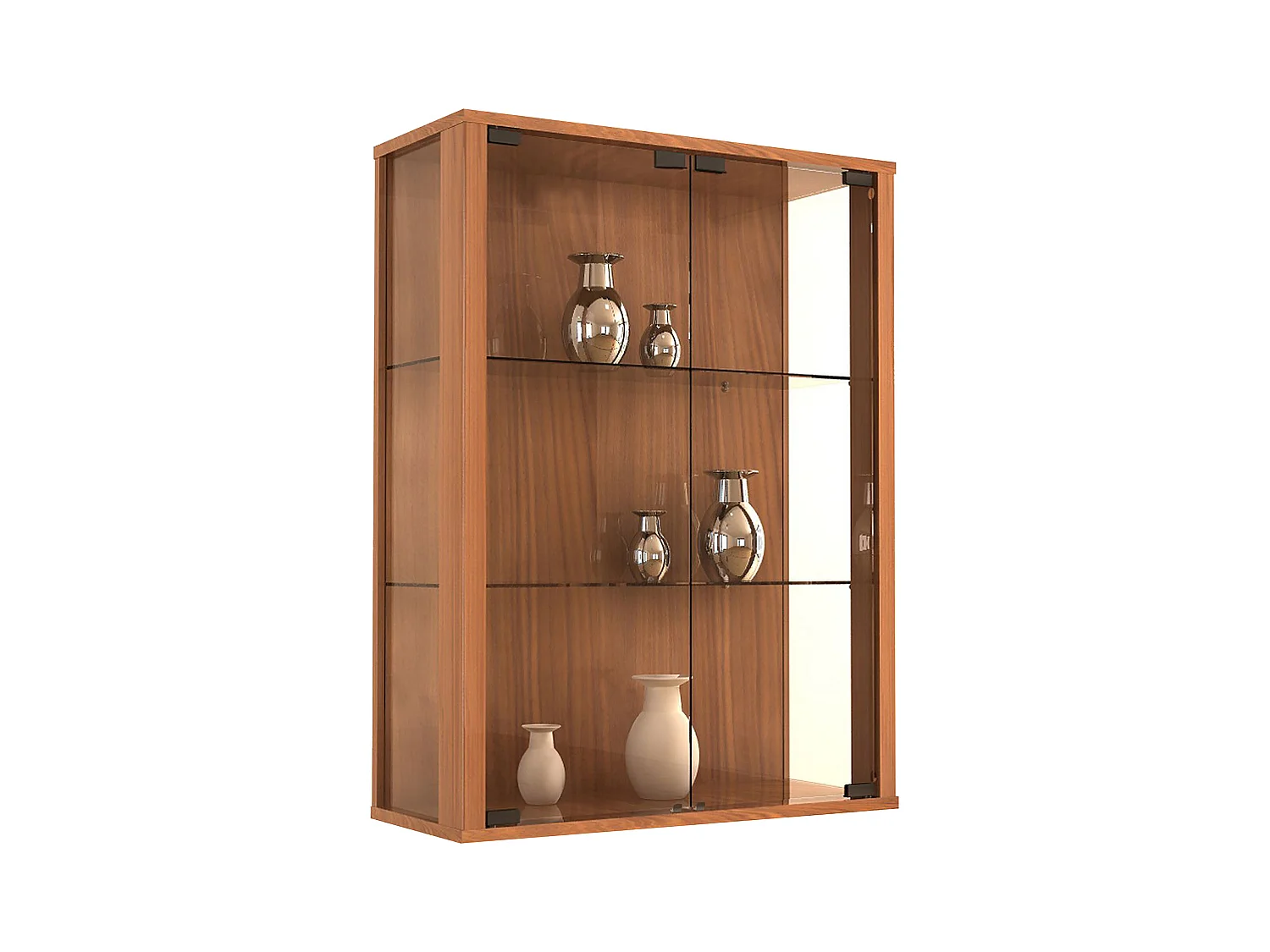 Wall display cabinet Udina Nuts H. 80 x W. 60 x D. 25 cm