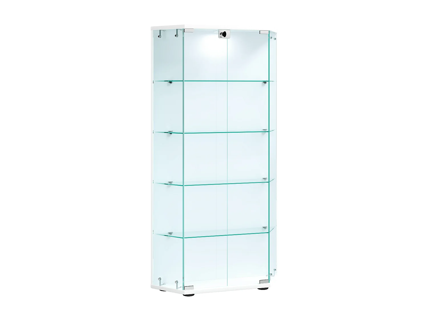 Vetro di legno Stand Showcase Shelf Cenila L