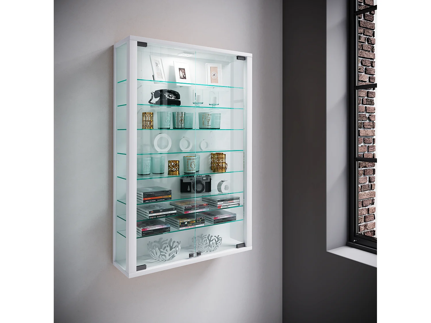 Wandvitrine Hängevitrine Glasvitrine Vitrosa Mini