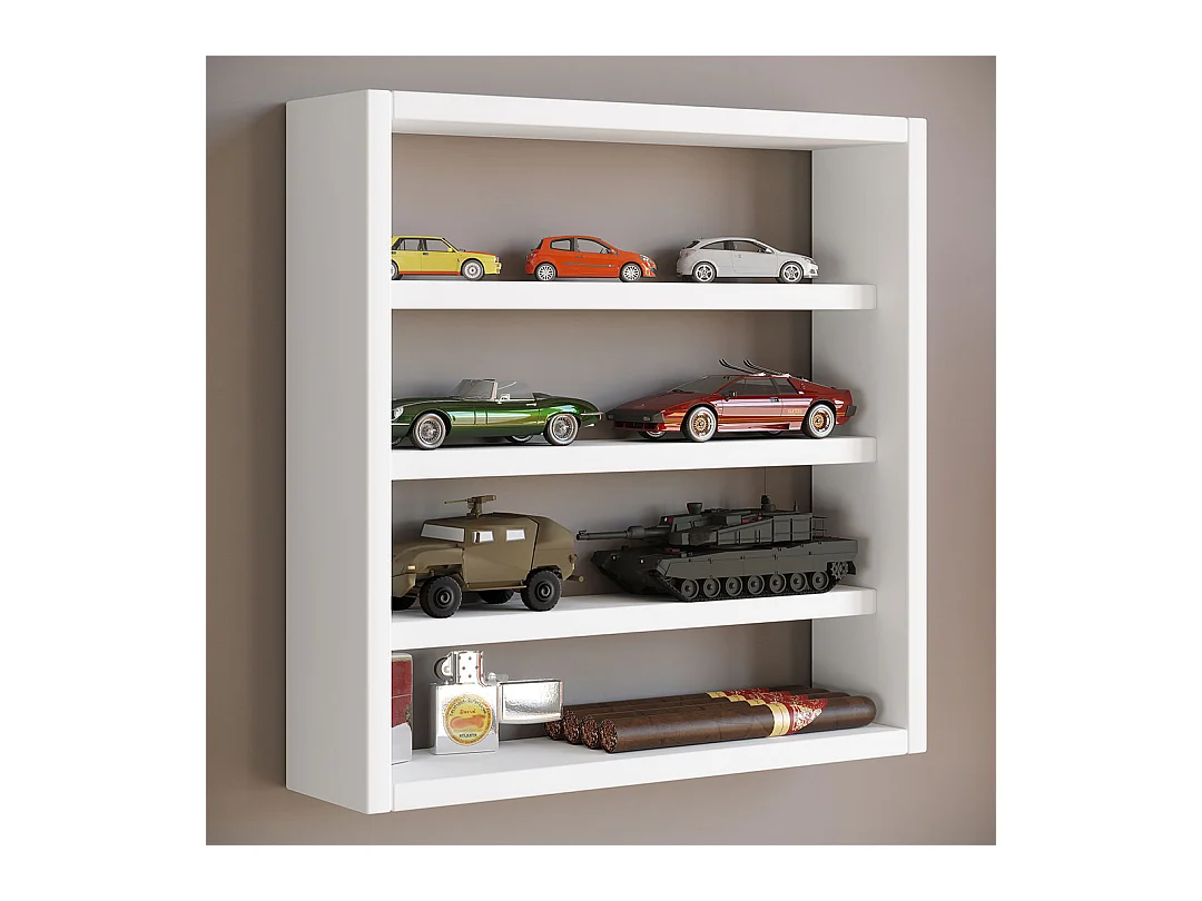 Wall display cabinet Osado White H. 40 x W. 40 x D. 10 cm