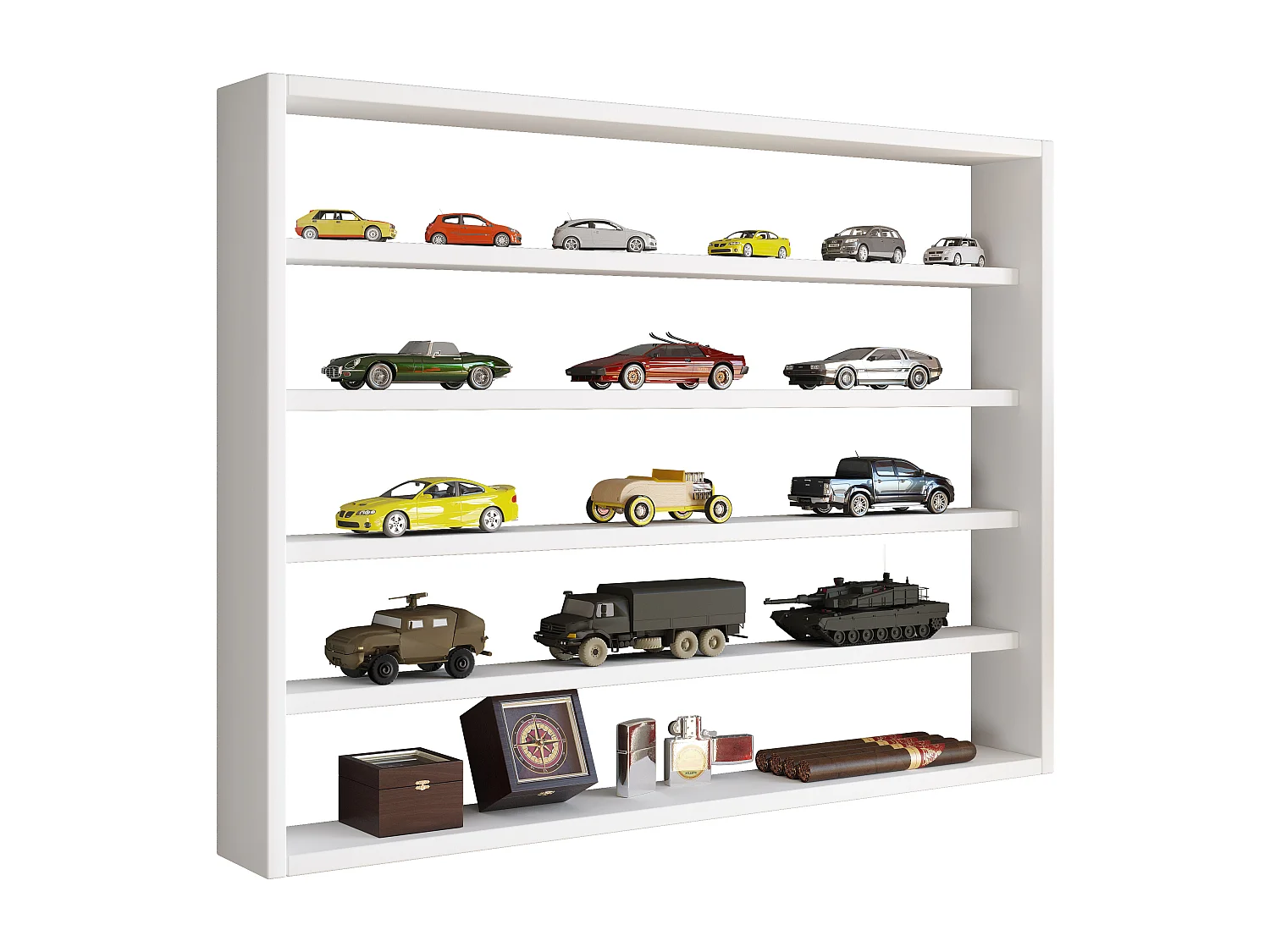 Holz Wandregal Wandvitrine Regal Deko Osado L