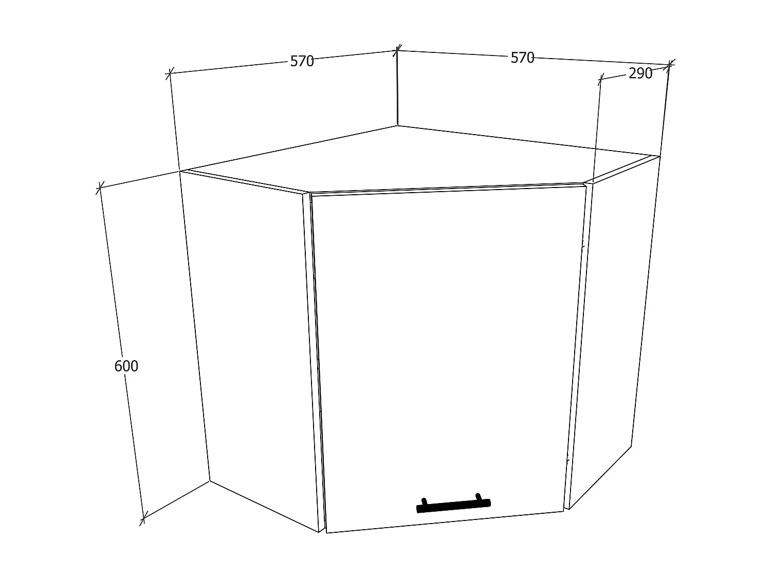 Eckschrank Küchenschrank Hängeschrank Küche Esilo