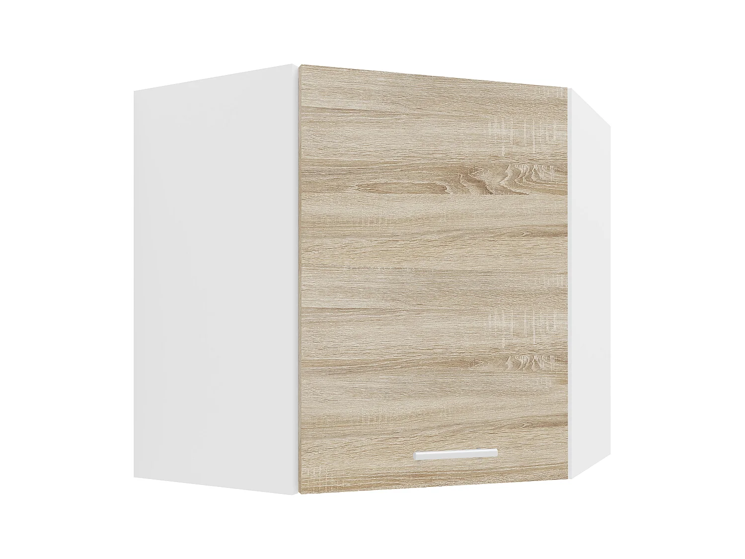 Kitchen furniture hanging cabinet Esilo White / Sonoma oak H. 60 x W. 57 x D. 57 cm