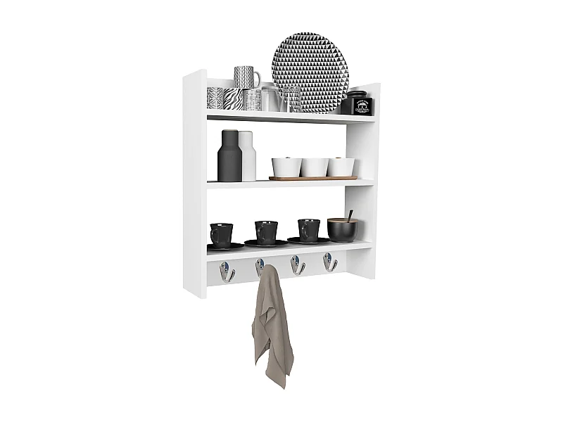 Kitchen furniture hanging cabinet Esilo White H. 60 x W. 60 x D. 15 cm