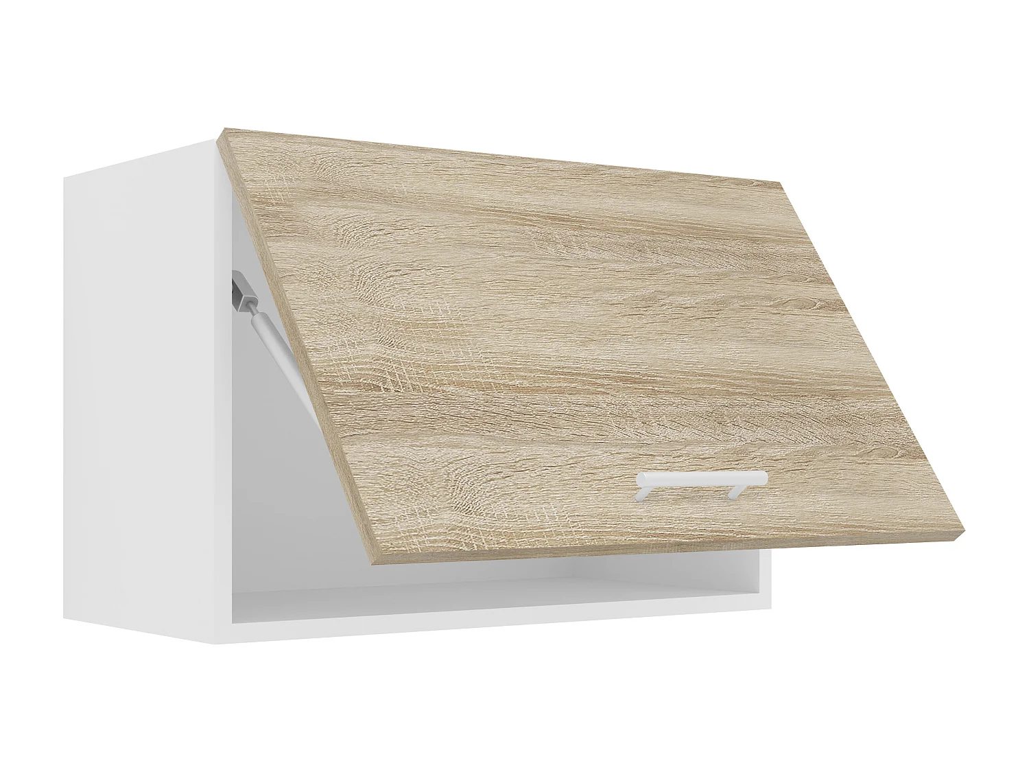 Kitchen furniture hanging cabinet Esilo White / Sonoma oak H. 40 x W. 60 x D. 31 cm