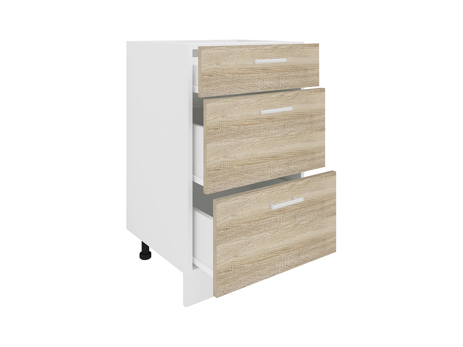Kitchen furniture cabinet Esilo White / Sonoma oak H. 82 x W. 50 x D. 46 cm