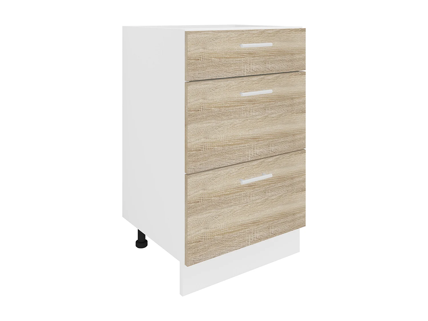 Kitchen furniture cabinet Esilo White / Sonoma oak H. 82 x W. 50 x D. 46 cm