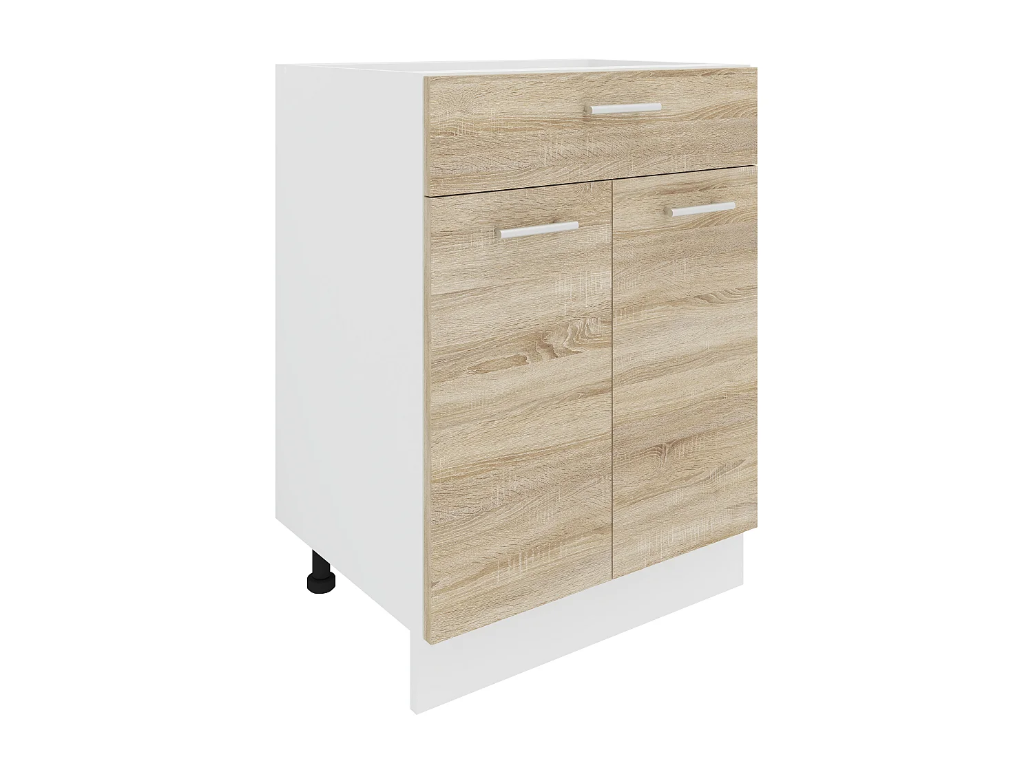 Kitchen furniture cabinet Esilo White / Sonoma oak H. 82 x W. 60 x D. 46 cm
