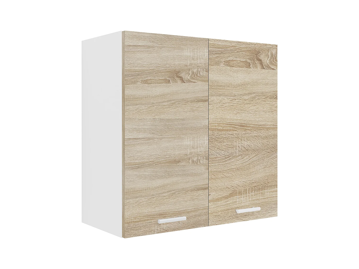 Kitchen furniture hanging cabinet Esilo White / Sonoma oak H. 60 x W. 60 x D. 31 cm