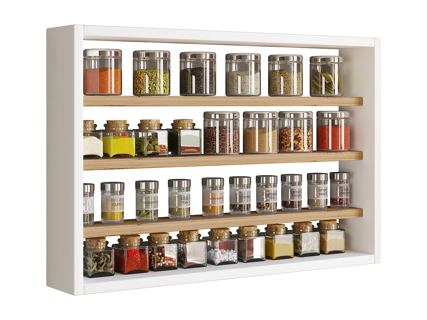 Holz Wandregal Gewürzregal Regal Küche Esaldi M