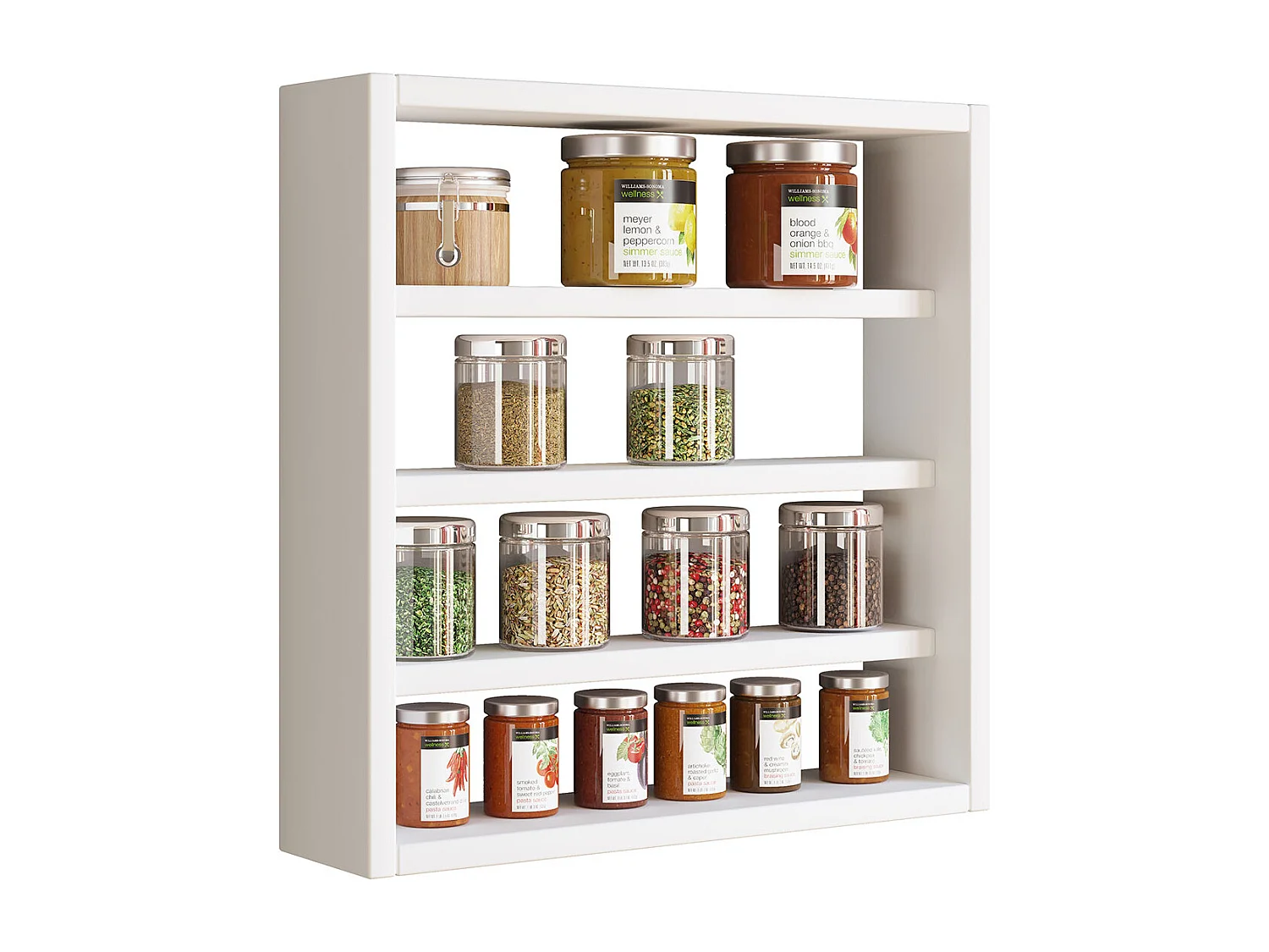 Kitchen furniture hanging cabinet Esaldi White H. 40 x W. 40 x D. 10 cm