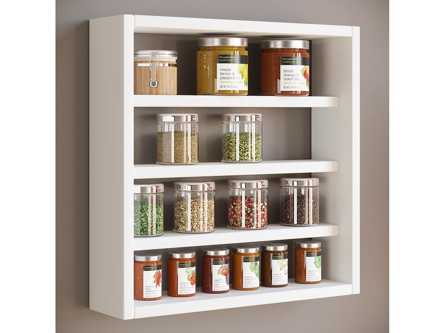 Kitchen furniture hanging cabinet Esaldi White H. 40 x W. 40 x D. 10 cm