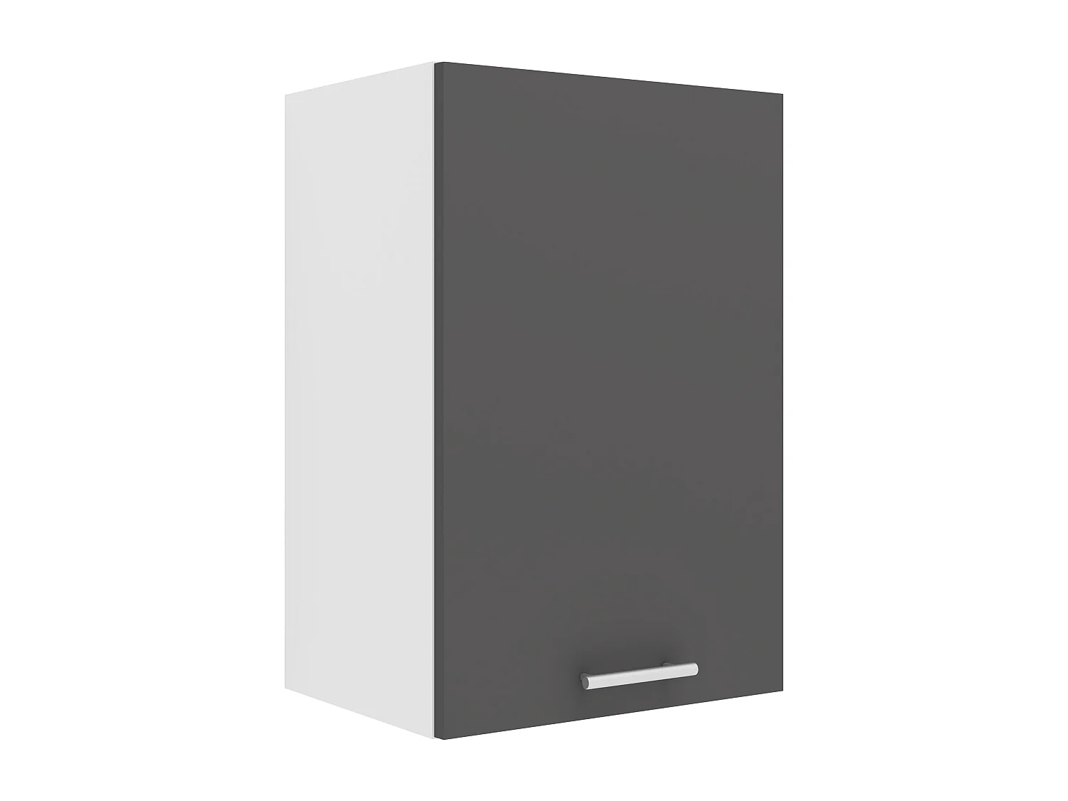 Kitchen furniture hanging cabinet Esilo White / Anthracite H. 60 x W. 40 x D. 31 cm