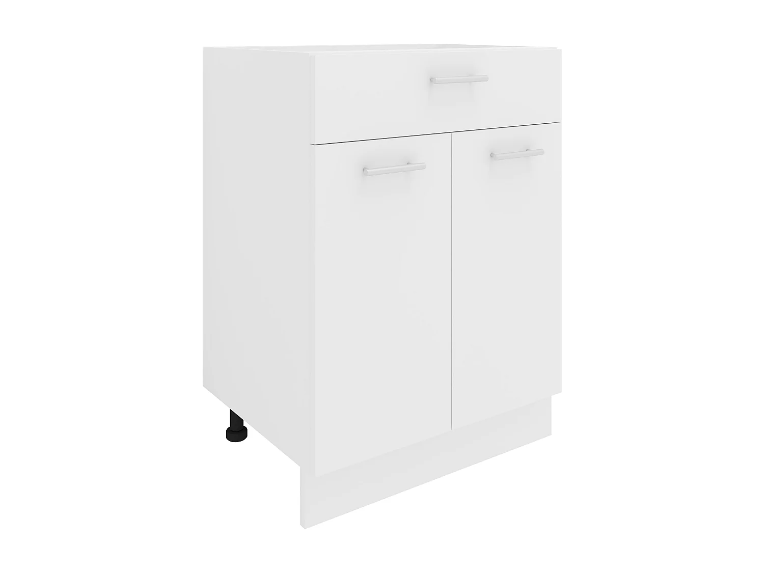 Kitchen furniture cabinet Esilo White H. 82 x W. 60 x D. 46 cm