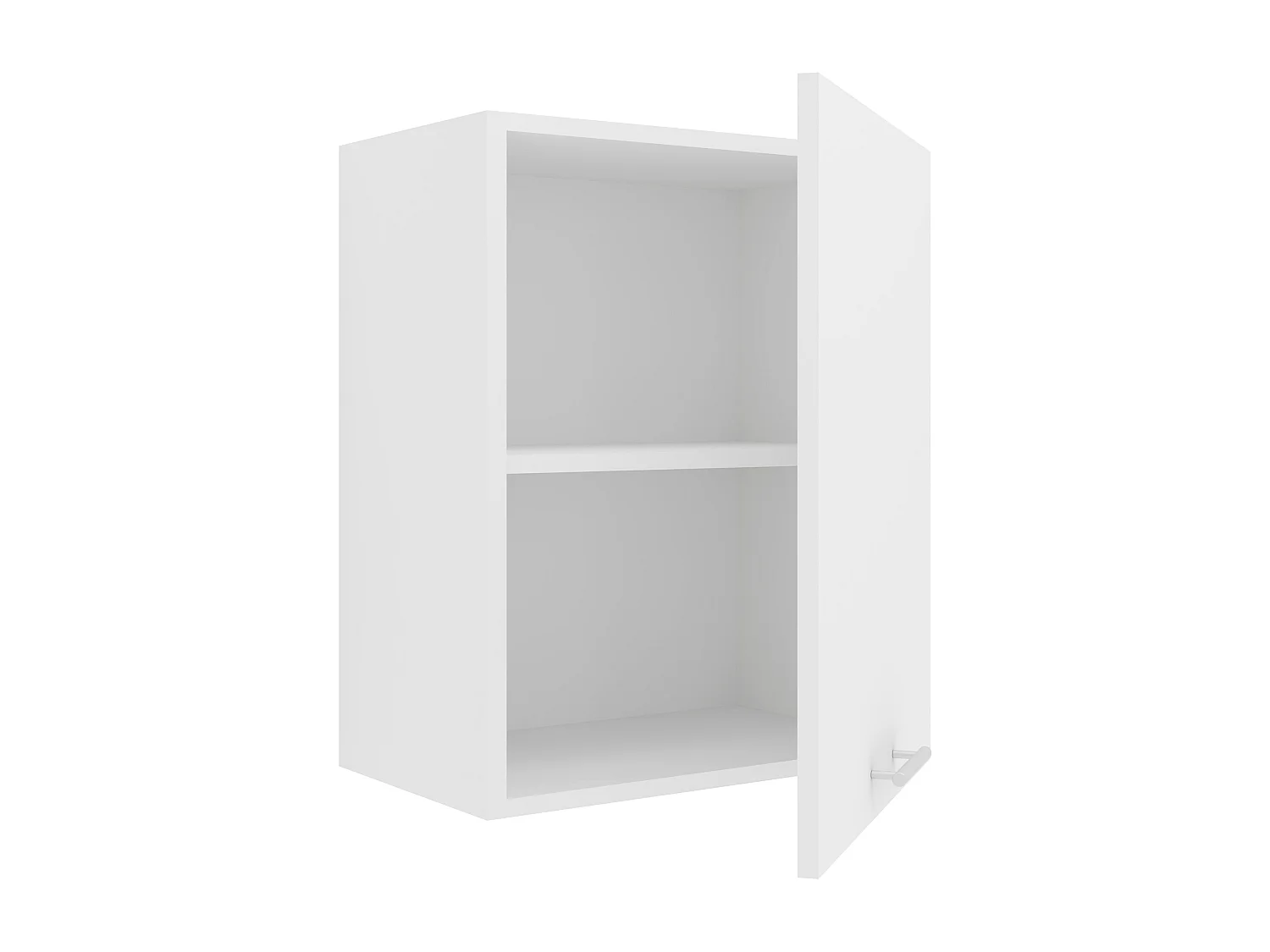 VCM armário de cozinha pendurado | Dimensões aprox. A. 60 x L. 50 x P. 31 cm | Armário suspenso com dois compartimentos | Móveis de cozinha – Esilo (Branco)
