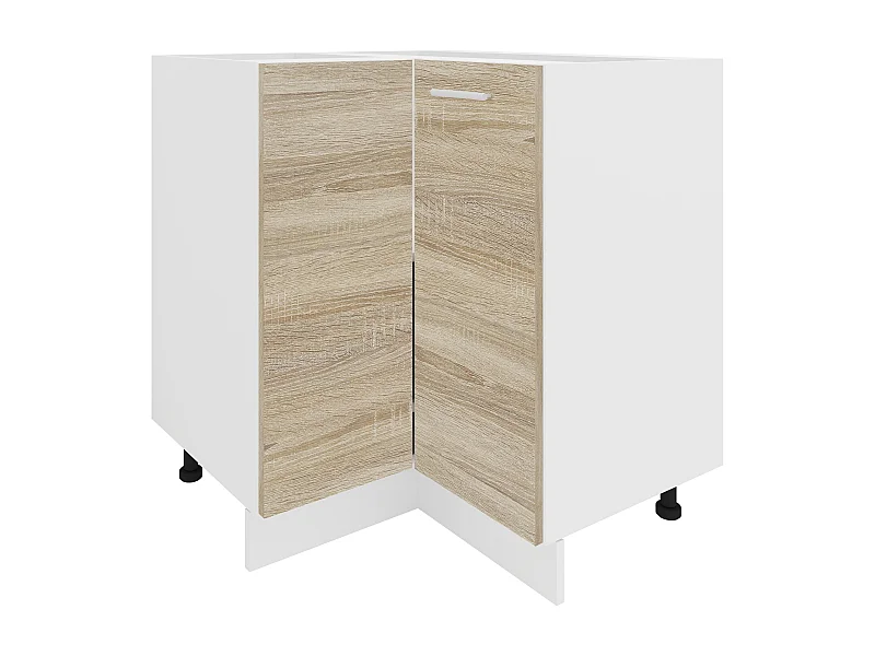 Kitchen furniture cabinet Esilo White / Sonoma oak H. 82 x W. 76 x D. 76 cm
