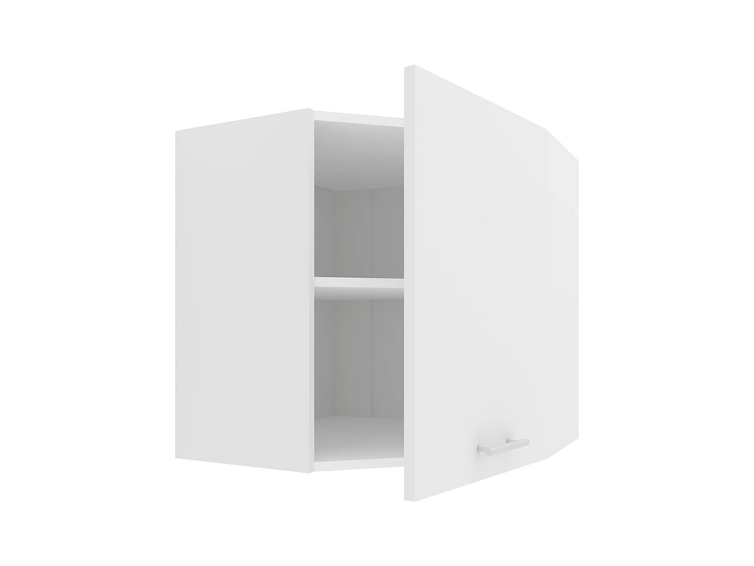 Kitchen furniture hanging cabinet Esilo White H. 60 x W. 57 x D. 57 cm