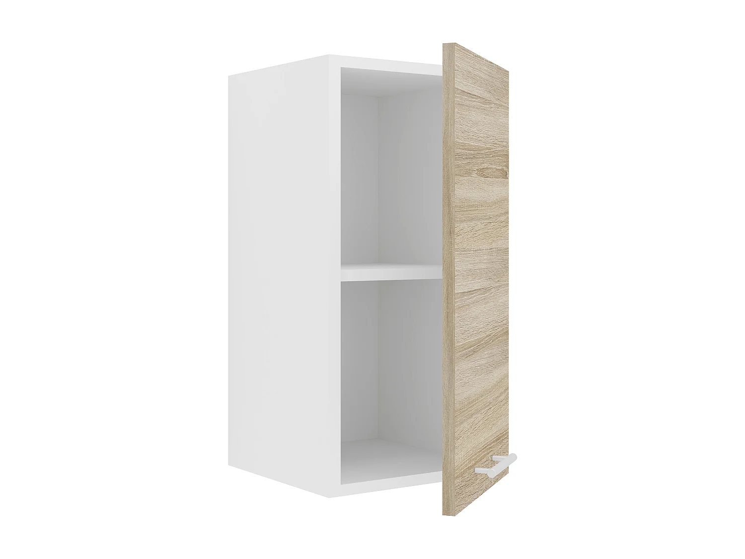 Kitchen furniture hanging cabinet Esilo White / Sonoma oak H. 60 x W. 30 x D. 31 cm